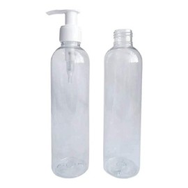 HOPEMOB 10 Envase Transparente Jefferson Pet 250 ml con Dosificador Rellenable Botella Gel Aceite Hogar Botellas dispensadoras Dispensador con bomba d