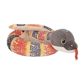 Wild Republic Squishy Snake Brown, Stuffed Animal, 52 Inch, Plush Toy, Fill is Spun Recycled Water Bottles