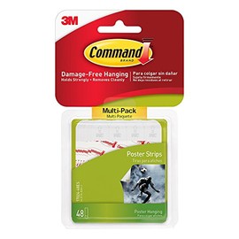 Command 6-packages of Poster Strips, Decorate Damage-Free, 288 strips total, Indoor Use (17024-48ES)