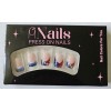 Unbranded Press-On Nails 24 Pieces - USA Pre-designed Theme -