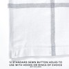 HALL & PERRY The Grid Ellis White and Black Fabric