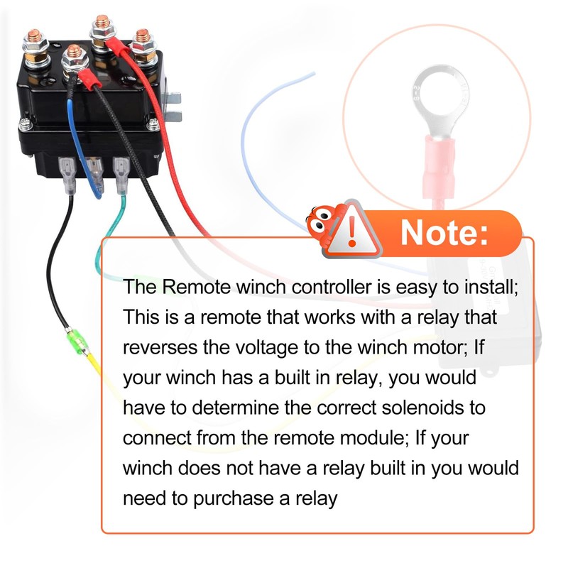 Gmailmall Wireless Winch Remote Control Kit for Truck Jeep ATV