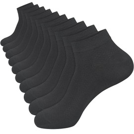 KOOOGEAR Bamboo Socks,5 Pairs Low Cut Ankle Socks for Men Women,No Show Non Slip Comfortable Breathable Casual Socks with Smooth Toe Seams Size 4-12