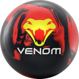 Motiv Lethal Venom Bowling Ball- Black/Red 13lbs