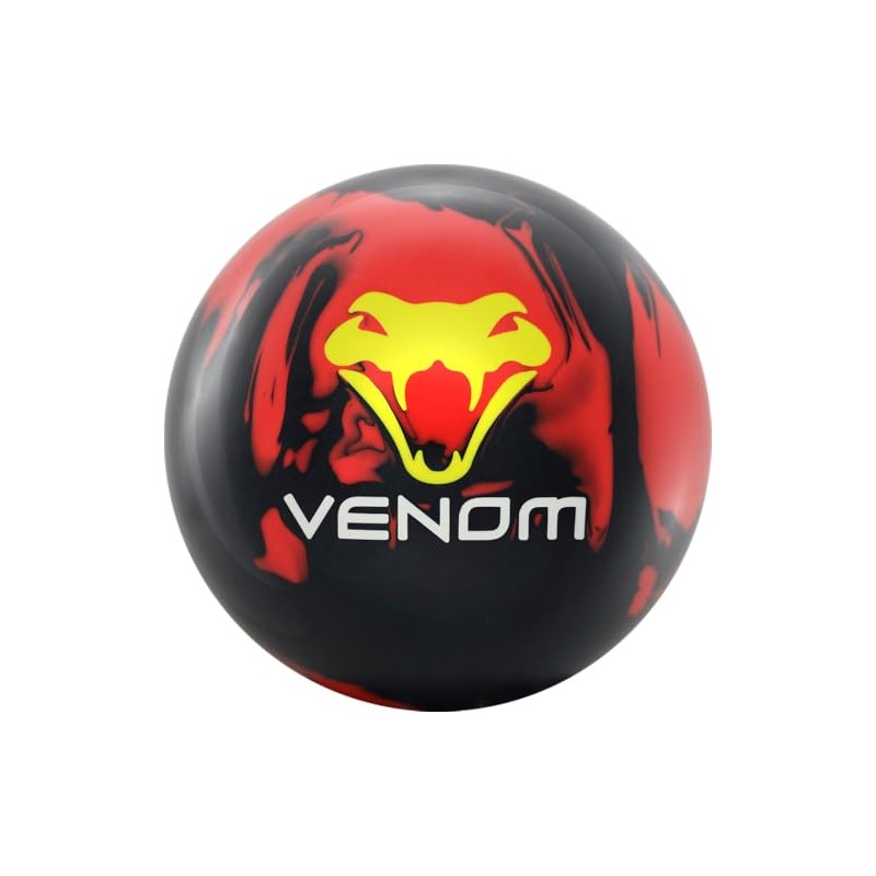 Motiv Lethal Venom Bowling Ball- Black/Red 13lbs