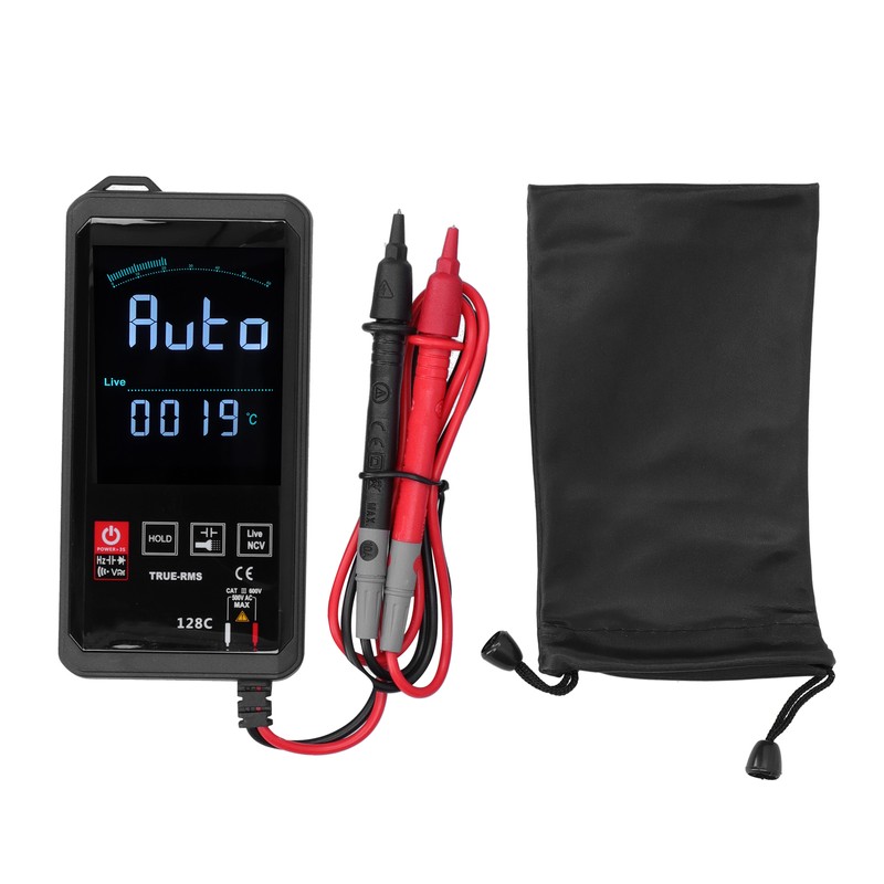HY128C Intelligent Multimeter Touch Screen Digital Multi Display Frequency Temperature