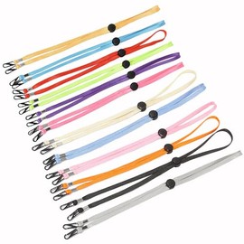 Junfamilee 5 Pcs Multicolored Adjustable Hat Strap Clips Elastic Hats Removable Chin Cord, Windproof Hat Anti-Lost Cap Strap Clips for Golfing Boating Fishing Hat Outdoor, Fishing Hats (5 Colors)