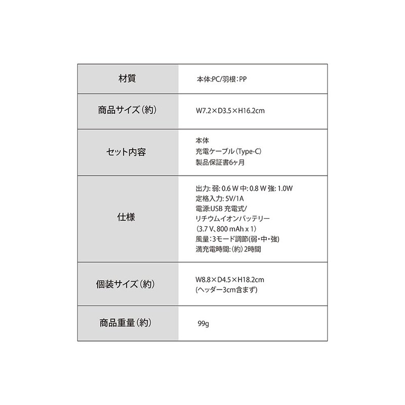 clear handy fan purple