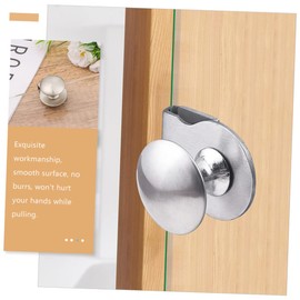 Gadpiparty 2pcs Glass Door Handles Durable Pull Clamp for Kitchen and Bathroom Glass Cabinets Elegant Design for Showcase and Bookcase Doors