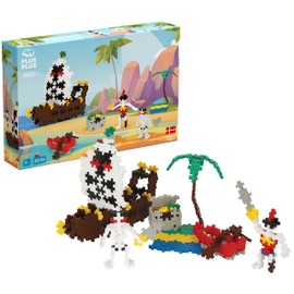 Plus - Box 360 Piece Basic - Themed Pirates - Building Game - Educational and Playful - Great for Kids Ages 5-12 - Made in Denmark