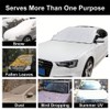 Car Windshield Cover Sunshade 9pcs Magnetic Windscreen Cover Sun Shade