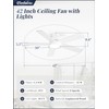 Fanbulous 42 Inch Ceiling Fans with Lights and Remote,Indoor Modern