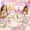 Princess Party Tableware Supplies, Includes Happy Birthday Backdrop Banner, Plate,