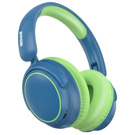 MIDOLA Active Noise Cancelling Kids Headphones Bluetooth 5.4 Wireless Volume Limited 85/94dB,Type C Fast Charging,Over Ear Foldable with Mic Aux Cord for Toddler Child Pad Tablet Green