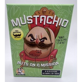 Spin Master Moustachio Card Game 2-6 Players Ages 10+ Gatwick Games, Brand New
