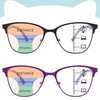 SUNAMOY Progressive Multifocal Reading Glasses Women Cat Eye No Line