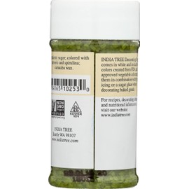 India Tree, Decorating Sugar Spring Green, 3 Ounces
