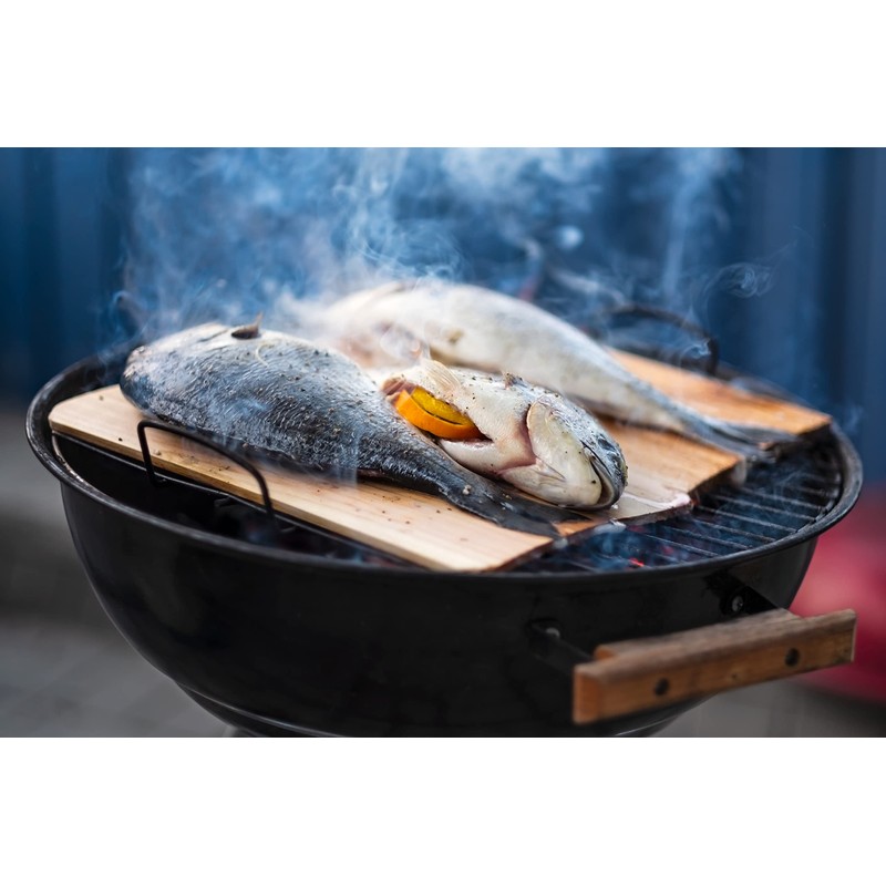 Kyto Cedar Wood Smoking Grill Plate 30 x 15 x