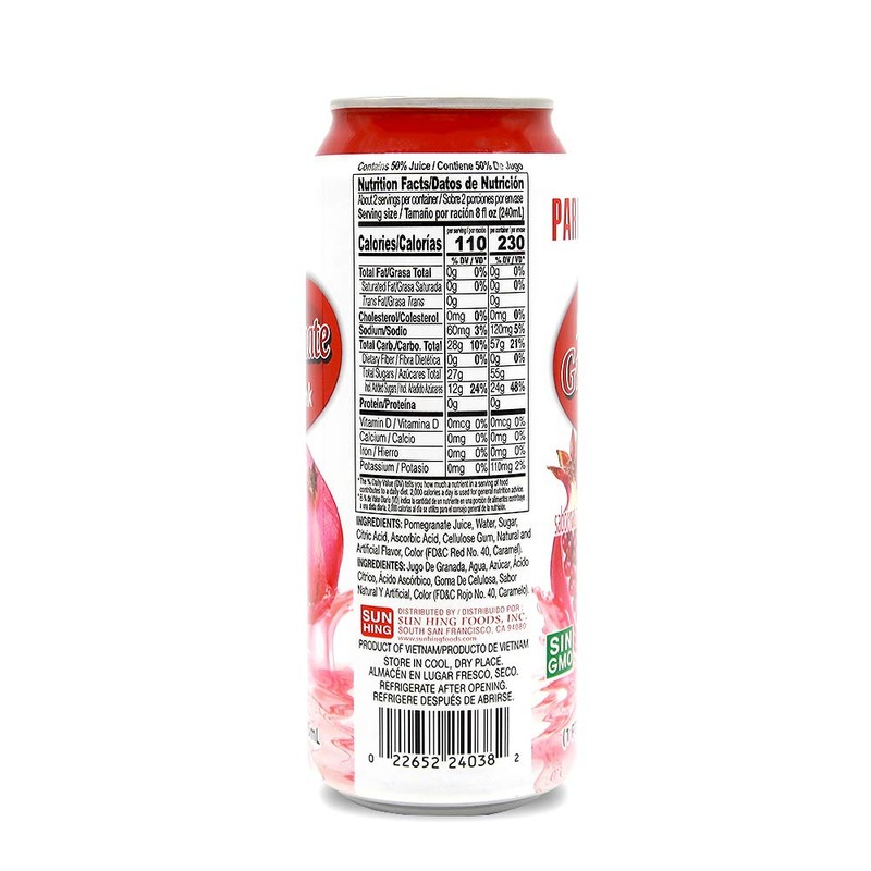 Parrot Brand Pomegranate Juice Drink 16.4 fl. oz.(Pack of 12)