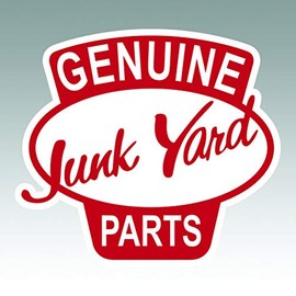 RDW Genuine Junk Yard Parts - Color Sticker - Decal - Die Cut - Size: 4.00" x 2.57"