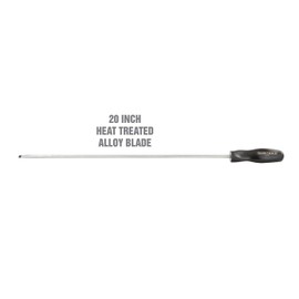 OEMTOOLS 22555 5/16-Inch x 20-Inch Slotted Flathead Screwdriver, Long-Shaft Screwdriver Helps When Working in Cramped Spaces, High-Torque Low-Flex Design, Ergonomic Handle