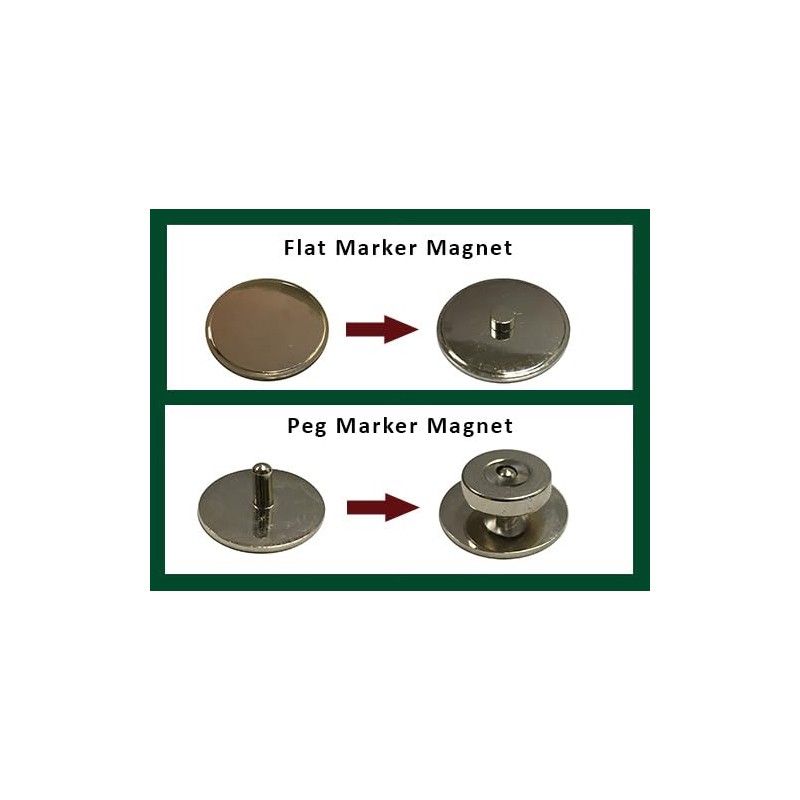Golf Ball Marker Shadowbox Display | Holds Flat or Pegged