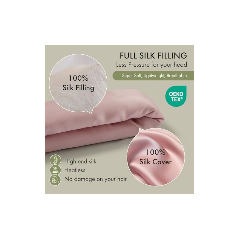 LilySilk Rizador De Pelo 100% Seda Sin Calor Para Mujer,