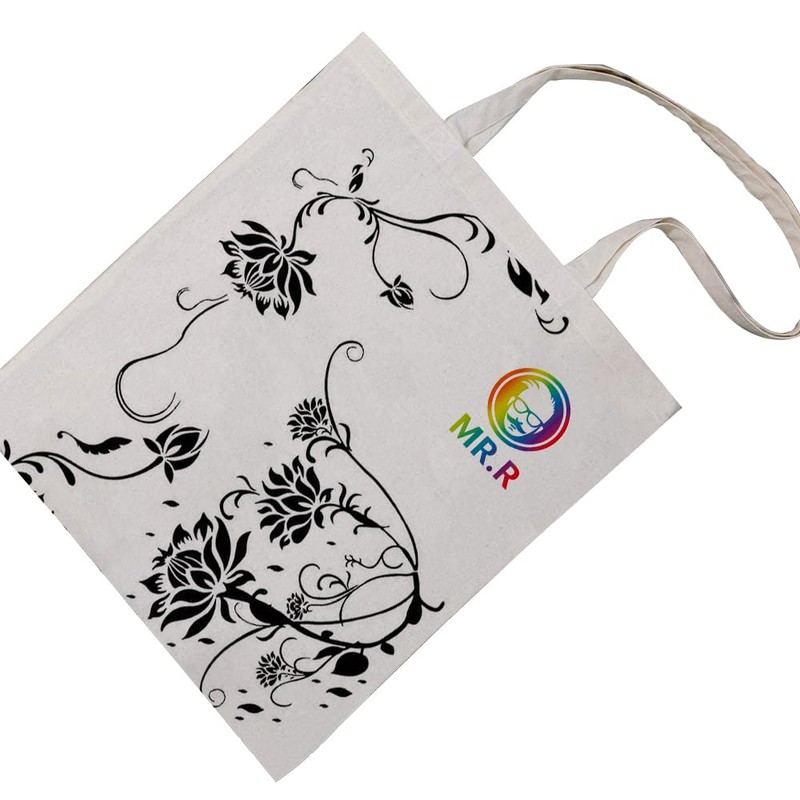 MR.R 6 Pcs Sublimation Blanks Canvas Polyester Bag for Heat