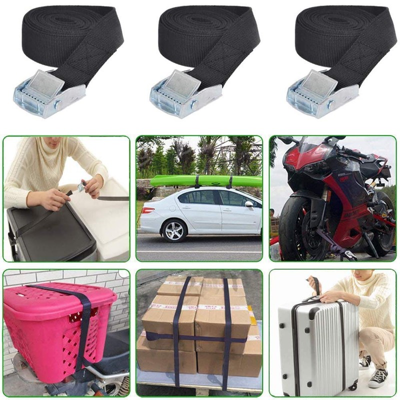 Set of 4, Load Tightening Belt, Multi-purpose, Fixing Belt, Equipment/Bicycle/Luggage
