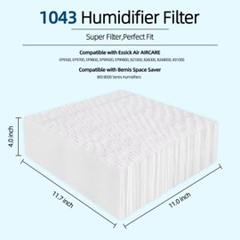 2-Pack 1043 Humidifier Filter Replacement: for Essick Air AIRCARE EP9500, EP9700, EP9800, EP9R500, EP9R800, 821000, 826000, 826800, 831000 and Bemis Space Saver 800 8000 Super Wick Humidifiers