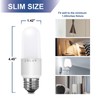 Jolux LED Stick Light Bulbs 60W Equivalent,Enclosed Fixture Rated, 800