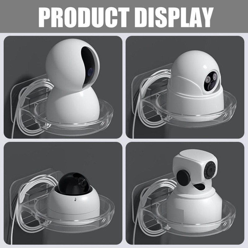 Kichvoe 2pcs Wall Mount Camera Shelf No Punching Floating Shelf