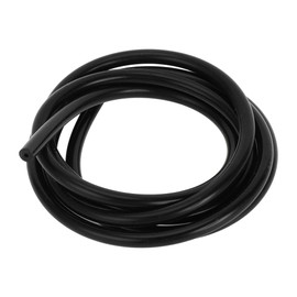 INFINAUTO Silicone Vacuum Tubing Hose Engine 6FT 1/16" 2mm ID 2.5mm Thickness for Ford Automotive Air Vacuum Line Pipe Silicone Black High Temperature