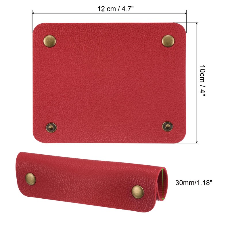 PATIKIL Luggage Handle Packaging 2 Pack PU Handbag Handles Cover