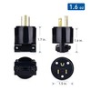 Cable Matters 3-Pack 15A 125V 3 Prong Replacement Plug (2