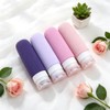 4 Pcs Botellas de Viaje de Silicona, Accesorio Portátil de