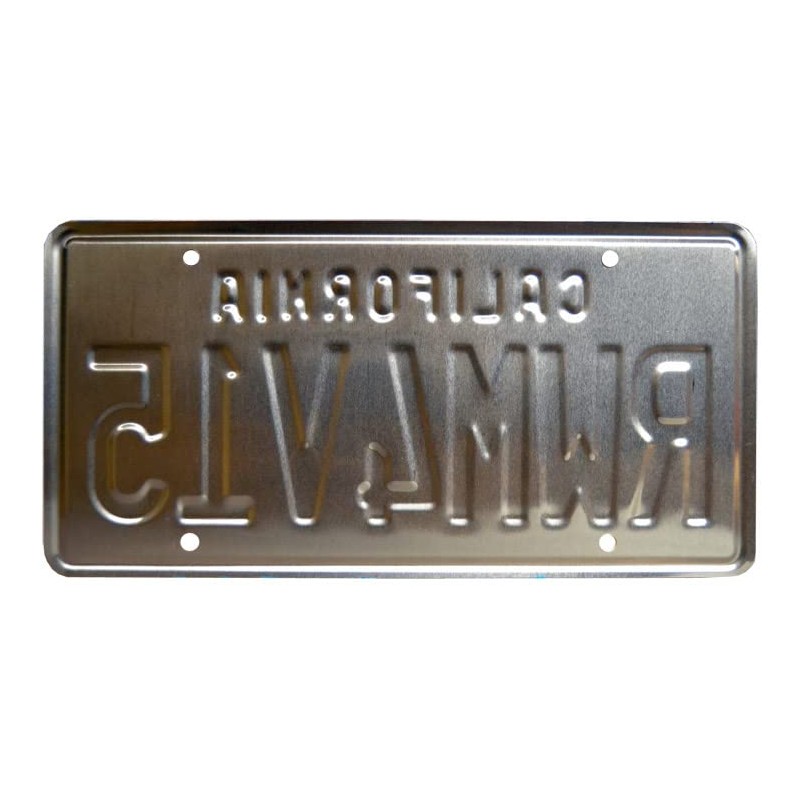 Movie License Plate "CALIFORNIA RWM4V15" Height 15" Width 30cm