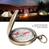 MUNEFE Compass Hiking, Compass Keychain, Brass Compass, Suitable for Hiking