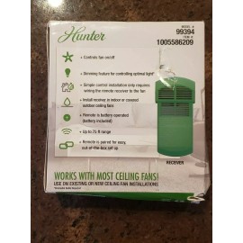Hunter Model 99394 Ceiling fan remote control and receiver