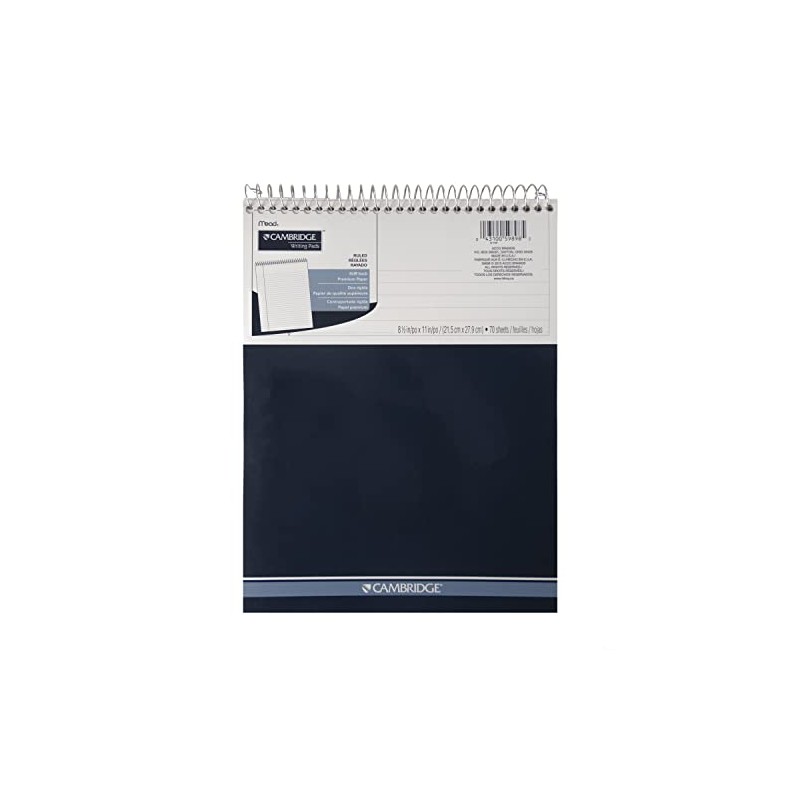 Cambridge Top-Coil Business Notebook, 8-1/2 X 11-3/4-Inch, 70 Sheets/140 Pages