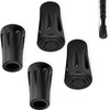 LeTradeJP Trekking Pole Cap, 4 Rubber Cap, Replacement Protection, Rubber