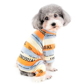 ZUNEA Dog Clothing, Spring/Summer, Romper, Small Dogs, One-piece Pajamas, Soft, Cotton, Stylish, Cute, Loungewear, Sleepwear, Border Pattern, Pet Dog Wear, Clothes, Cute, T-shirt, Puppies, Cats,