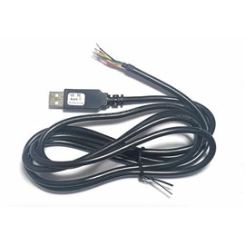 FTDI TTL-234X-3V3-WE USB Cables/IEEE 1394 Cables USB to UART Cable Wire Ended 3.3V, USB-A to 6 Wire Leads