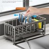 Kailecc Stainless Steel Kitchen Sink Organizer, Sink Caddy with Auto