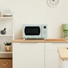 Nostalgia MCMO9FTSG Mid-Century Retro 0.9 Cu. Ft. 900-Watt Countertop Microwave