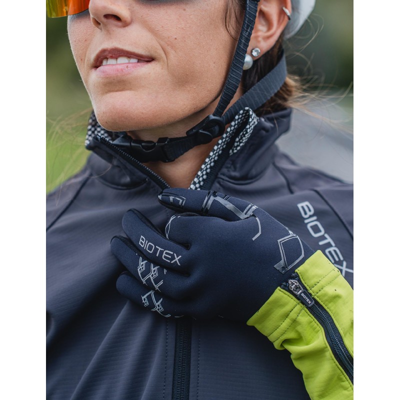 BIOTEX Cycling Gloves Neoprene Long Fingers Touch Screen Cold Protection
