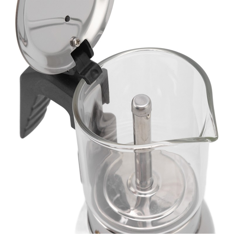 Glass Moka Pot Stainless Steel Heat Resistant Portable Classic Italian