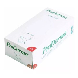 UniSeal Guantes descartables UniSeal ProDerma color blanco talle S de látex con polvo en pack de 20 x 100 unidades