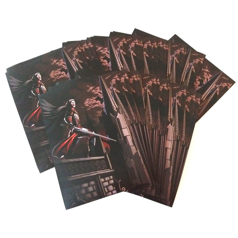 docsmagic.de 4 x 100 Art Card Sleeves Zombies Elves Dragons