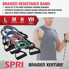SPRI Braided Xertube Resistance Band (Ultra Heavy - Purple)
